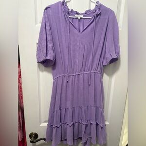 Current Air Lavender Textured Dress